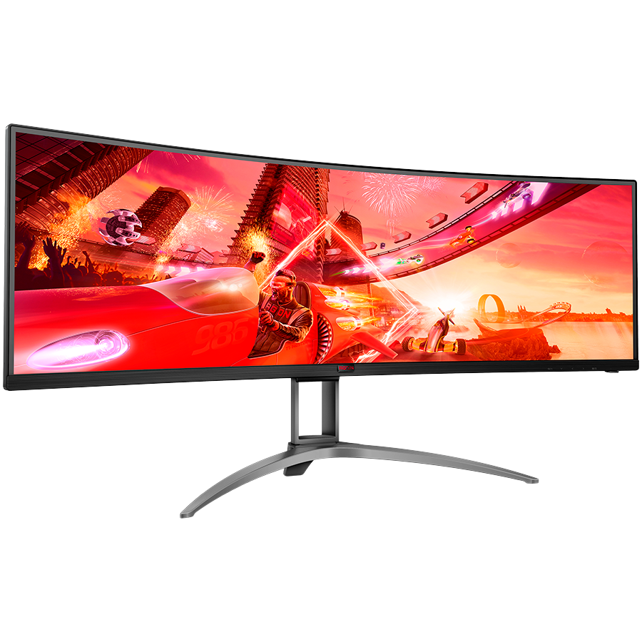 AOC MONITOR LED AG493UCX2, 49",56.8x119.4cm, VA SUPER ultrawide (32:9) 5120x1440, 5K, 1ms, 165hz, 550cd/m2, DisplayHDR 1000, sRGB 131%, 8 Bit, Freesync Premium Pro, G-Sync Compatible, Vesa 100x100, Black