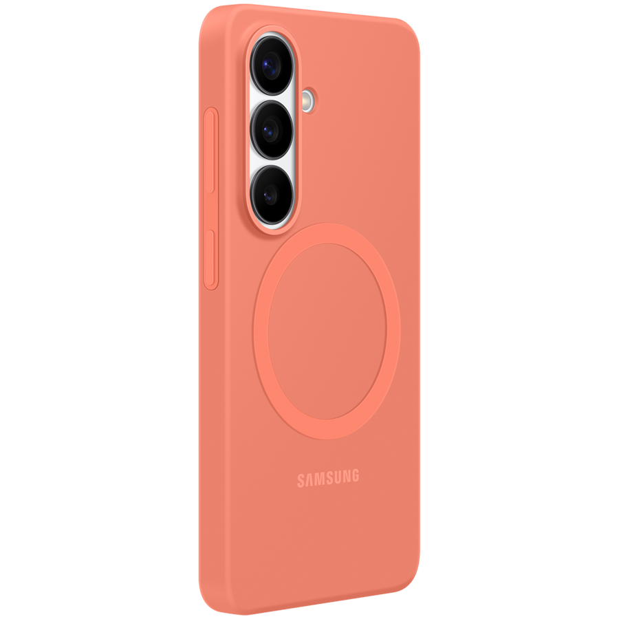 Samsung Galaxy S26 Silicone Magnet Case Coralred
