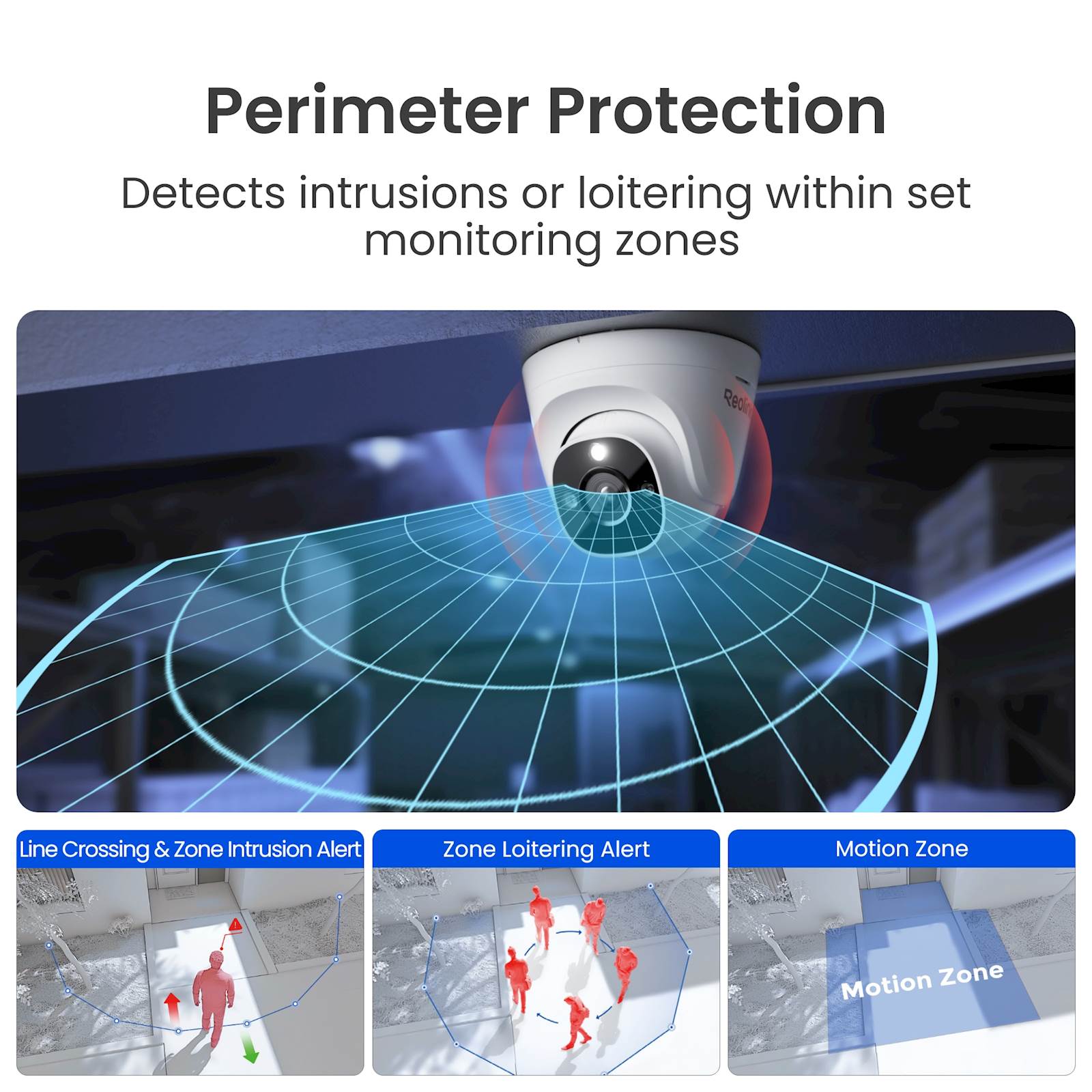 Reolink Smart IP Kamera 8MP 4K 125° Dome RP-PCT8M, IR 30m, POE, AI video