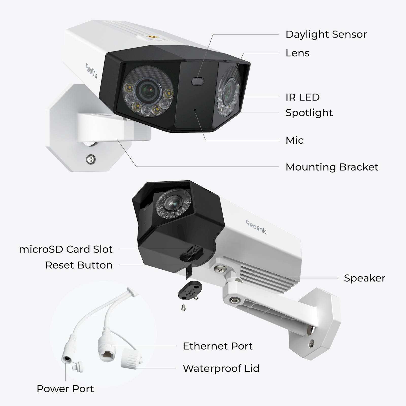 Reolink IP Kamera Duo serija P750 4K, 16MP, 180° panorama, POE