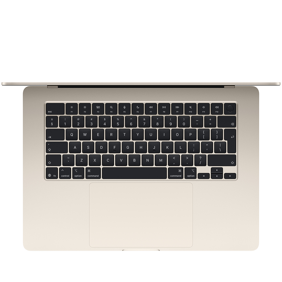 MacBook Air 15-inch,Starlight, Model A3448, M5 CHIP WITH 10C CPU, 10C GPU,16GB unified memory,35W Dual USB-C Power Adapter,512GB SSD storage,Two Thunderbolt 4 Ports,Touch ID,Liquid Retina display,Force Touch Trackpad, KEYBOARD-INT