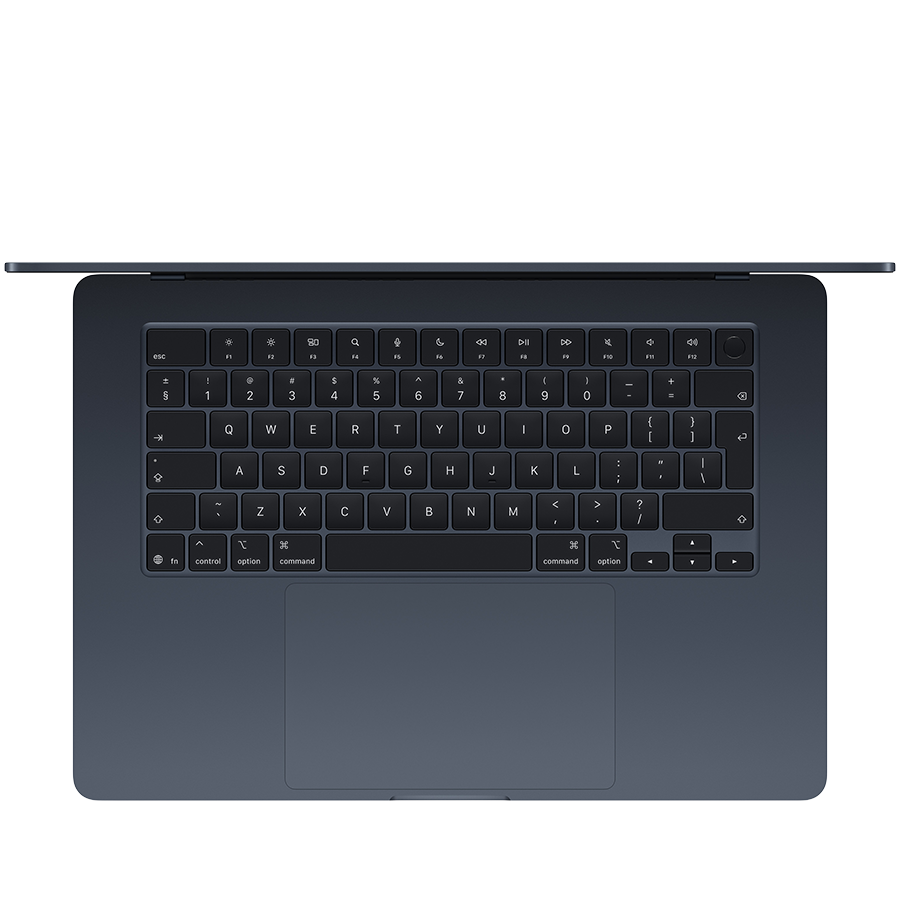 MacBook Air 15-inch,Midnight, Model A3448,M5 CHIP WITH 10C CPU, 10C GPU,16GB unified memory,35W Dual USB-C Power Adapter,512GB SSD storage, Two Thunderbolt 4 Ports,Touch ID,Liquid Retina display,Force Touch Trackpad, KEYBOARD-INT