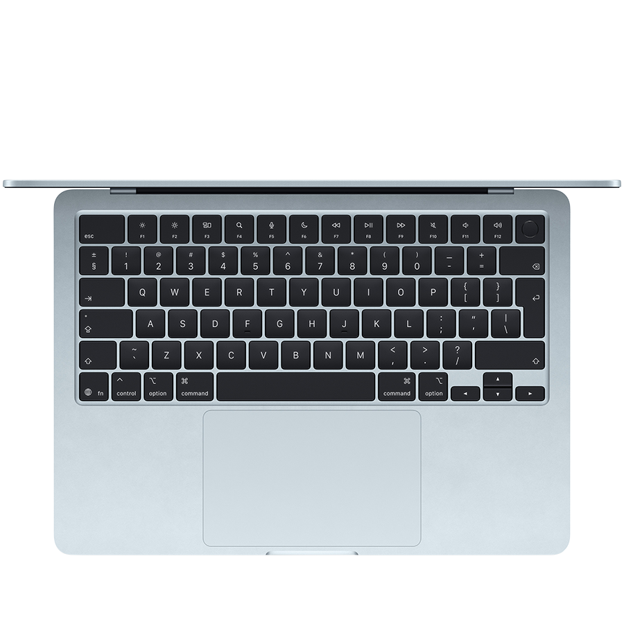 MacBook Air 13-inch,Sky Blue,Model A3449,M5 CHIP WITH 10C CPU, 8C GPU,16GB unified memory,30W USB-C Power Adapter,512GB SSD storage,Two Thunderbolt 4 Ports,Touch ID,Liquid Retina display,Force Touch Trackpad, KEYBOARD-INT
