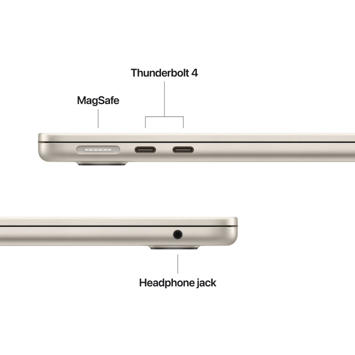 MacBook Air 13-inch,Starlight, Model A3449,M5 CHIP WITH 10C CPU, 8C GPU,16GB unified memory,30W USB-C Power Adapter,512GB SSD storage,Two Thunderbolt 4 Ports,Touch ID,Liquid Retina display,Force Touch Trackpad, KEYBOARD-INT