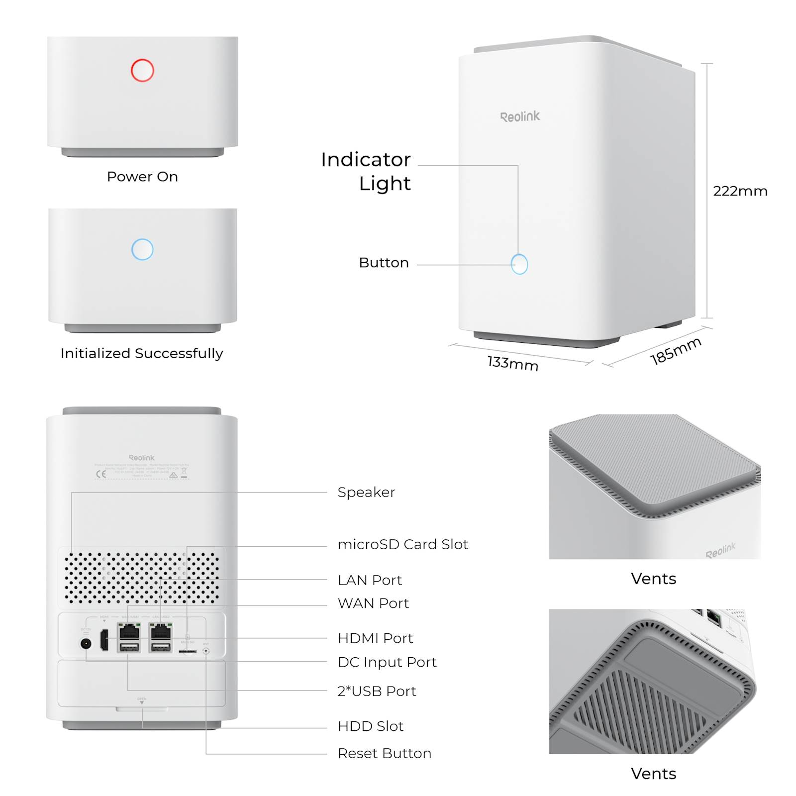 Reolink Home Hub P1 2TB disk, do 24 kamere/12 POE, WI-FI 6