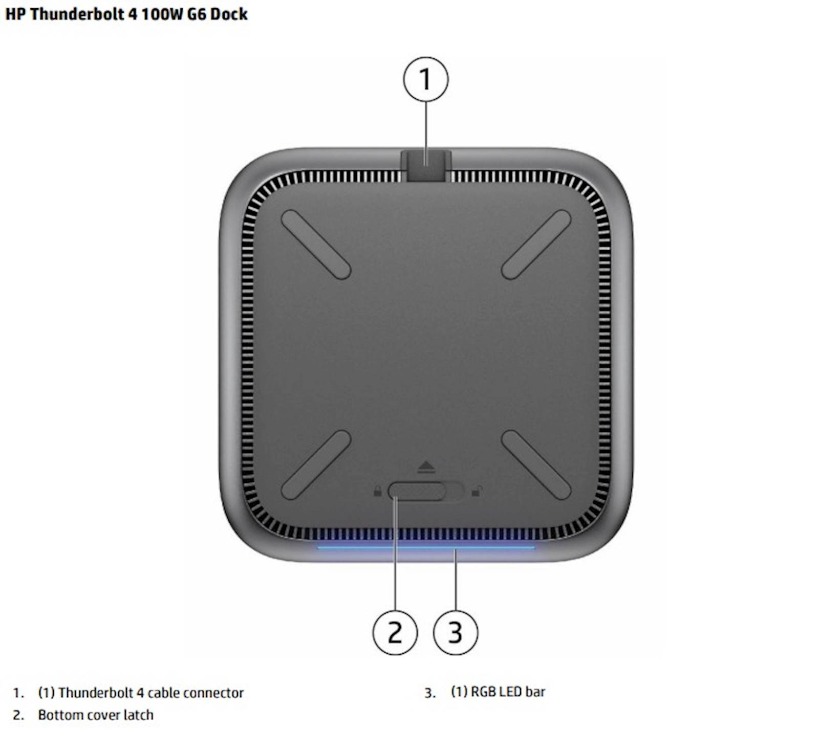 Docking HP Thunderbolt 4 100W G6 (9X472UT)