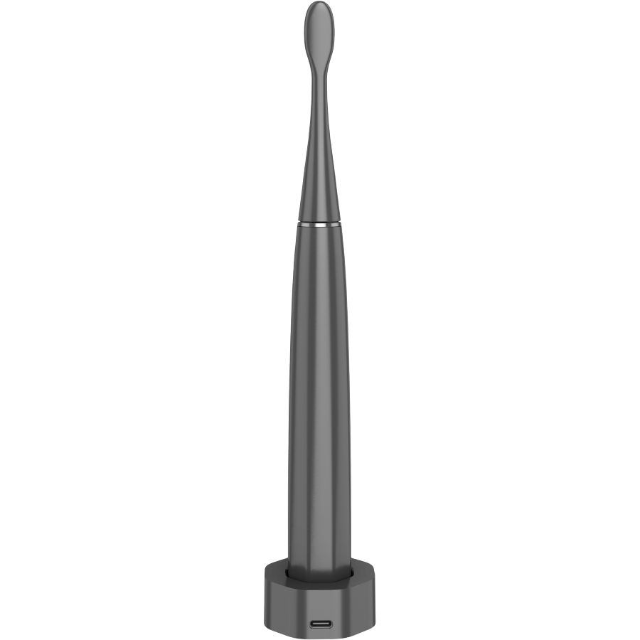 Wireless Tooth Brush, Grey, 3 Brush Heads, 1400mAh, Function: Soft, Clean, Massage, White, Sweep