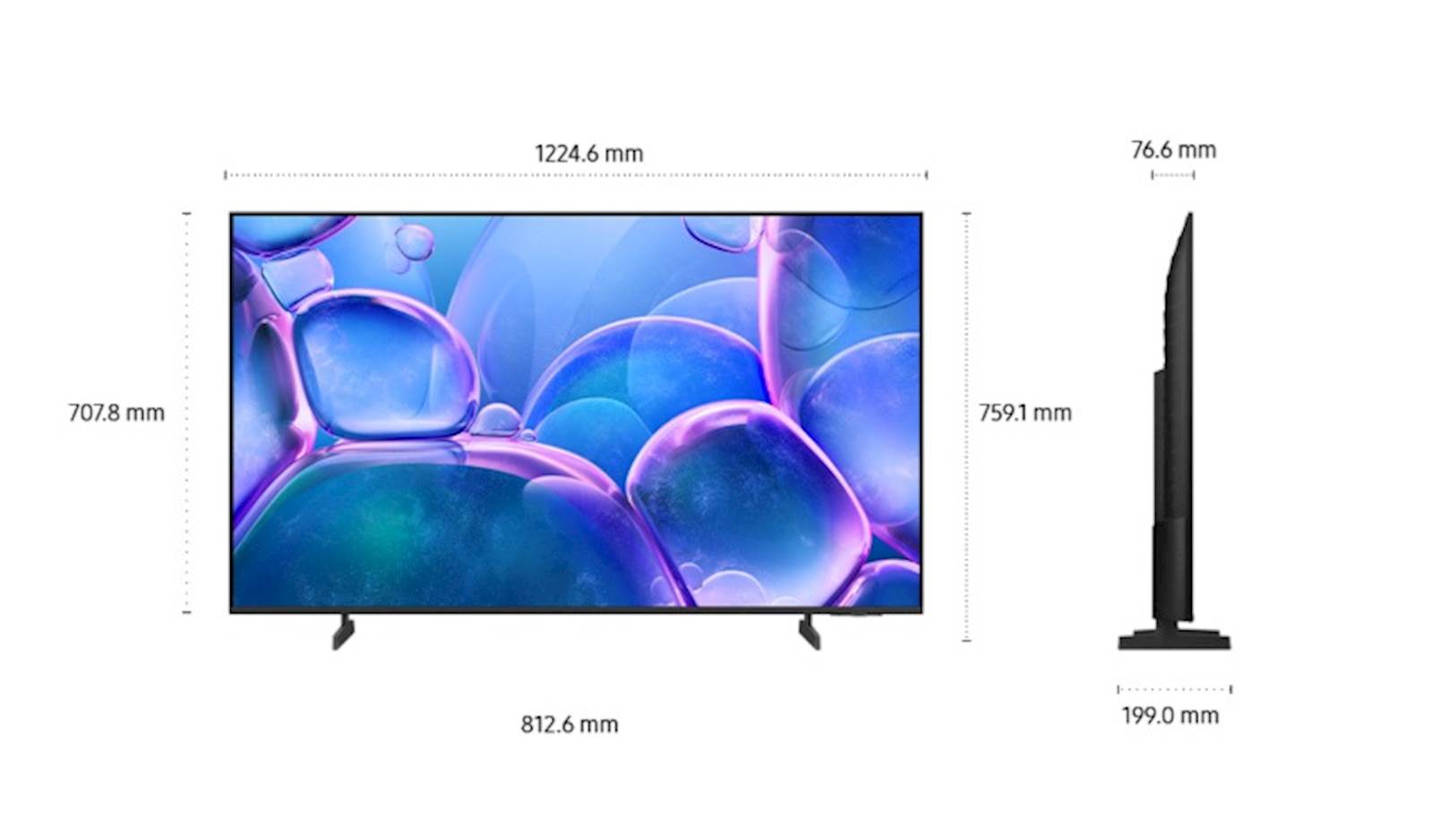 TV SAMSUNG Crystal UHD 4K  55" U7022F