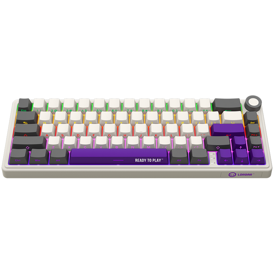 LORGAR KBP70MW, Wireless 65% Mechanical Gaming Keyboard Pro, Beige, CZ/SK layout