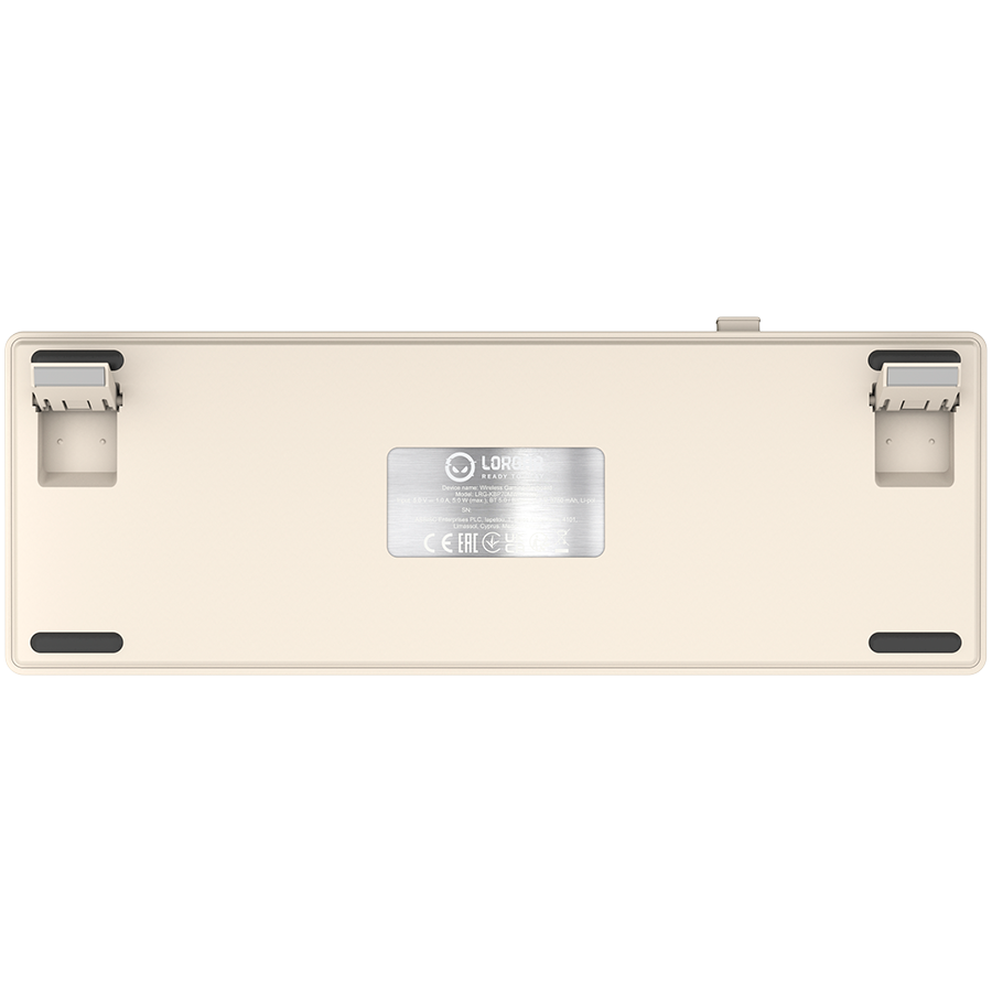 LORGAR KBP70MW, Wireless 65% Mechanical Gaming Keyboard Pro, Beige, CZ/SK layout