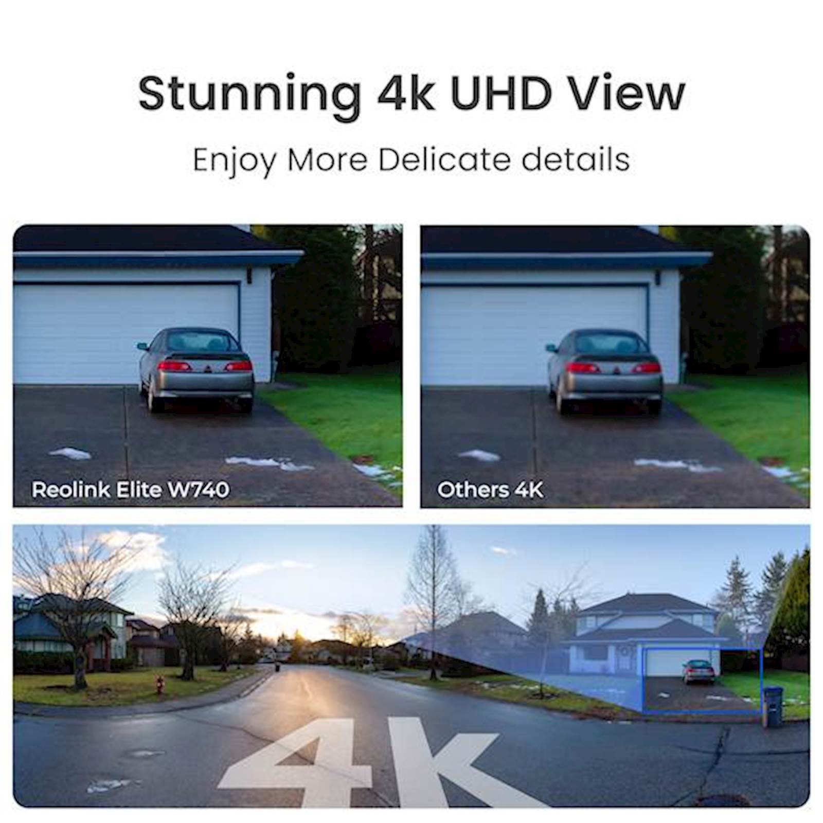 Reolink IP Kamera Elite Series W740, 8MP, 4K, vidno polje 180°, 24/7, 30m IR, Ai pretraga