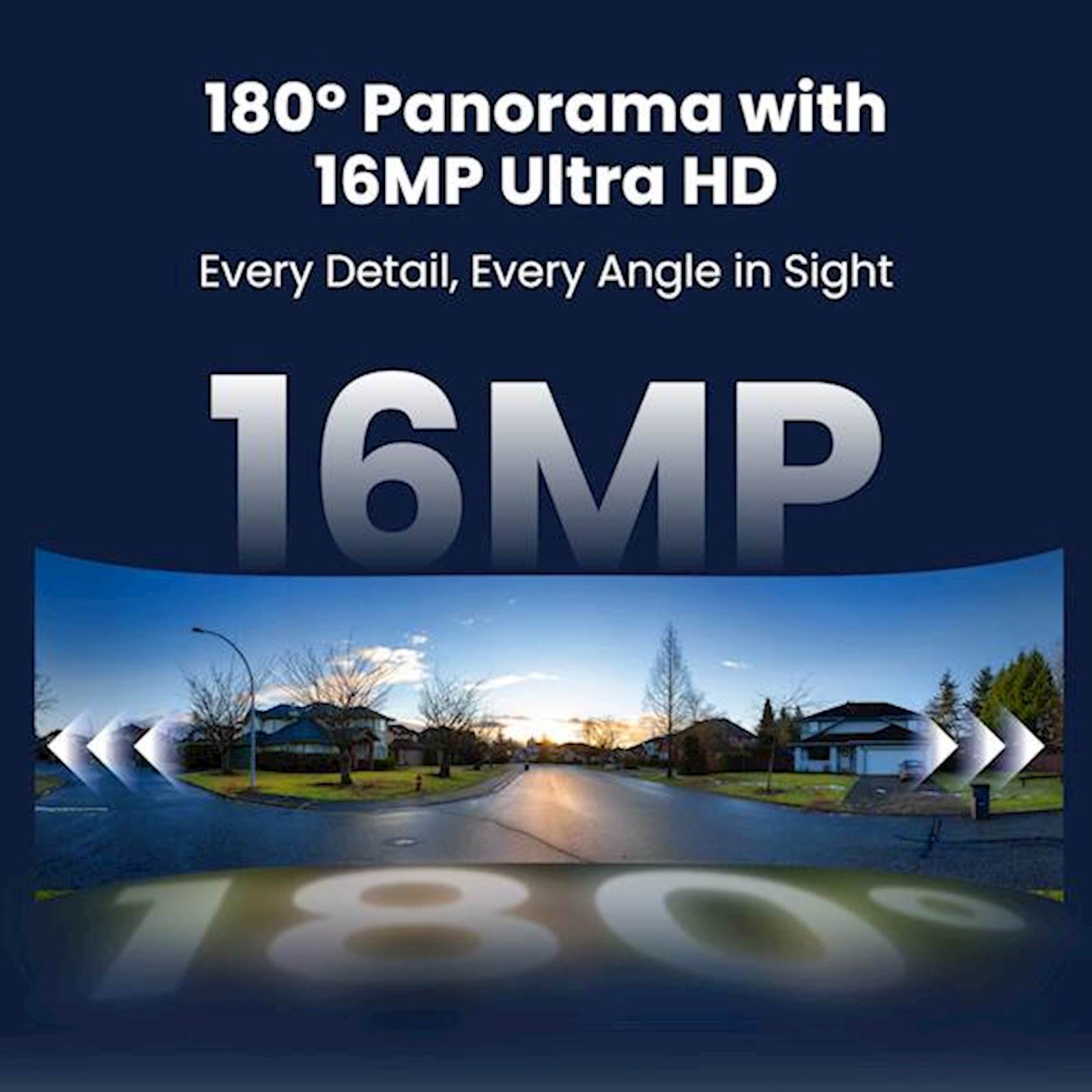 Reolink Ip Kamera Floodlight Elite PRO F760P 16MP 4K, vidni ugao 180°, Reflektori 2800 lumena, AI