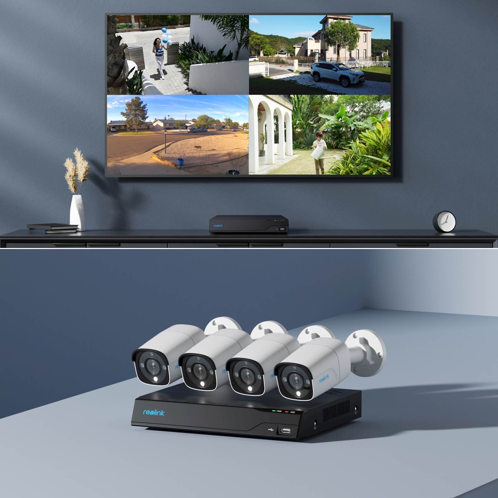 Reolink NVR snimač NVS8-12MB4 4K, 12MP, 8 kanalni NVR, 2TB HDD, 4x kamera POE