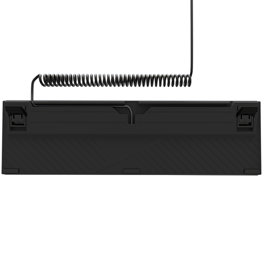 LORGAR Azar 514, Wired mechanical gaming keyboard, RGB backlight, 1680000 colour variations, 18 modes, keys number: 104, 50M clicks, linear dream switches, spring cable up to 3.4m, ABS plastic+metal, magnetic cover, 450*136*39mm, 1.17kg, black, EN layout