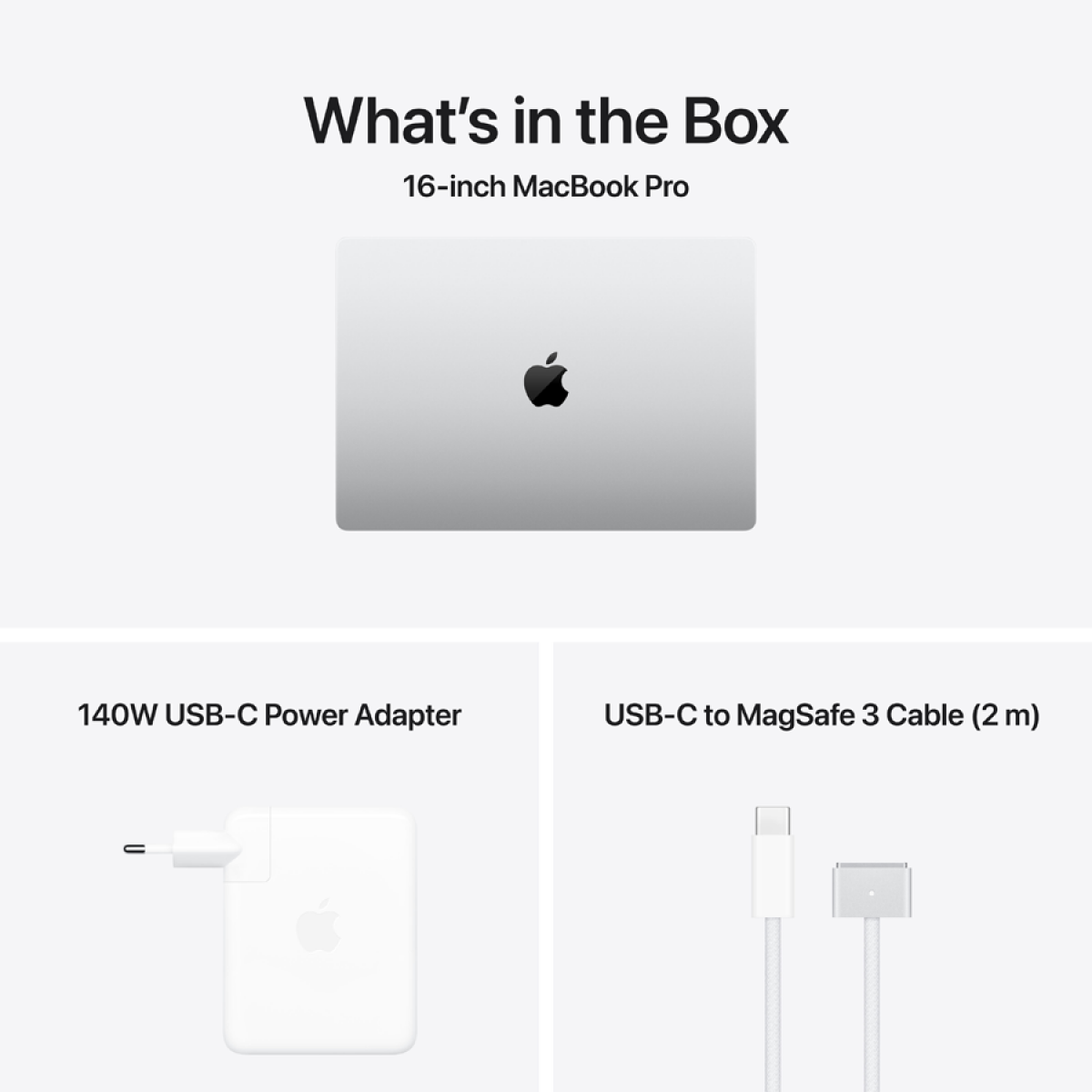 MacBook Pro 16-inch, Silver, Model A3429,APPLE M5 MAX, 18C CPU, 40C GPU,64GB unified memory,140W USB-C Power Adapter,2TB SSD storage,3x TB5, HDMI, SDXC, MagSafe 3,Touch ID,XDR display,Standard display,Force Touch Trackpad, KEYBOARD-INT