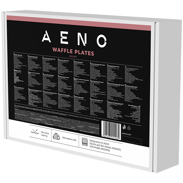 AENO Electric grill AEG0001/AEG0005 Waffle plate,  Non-stick coating, size: 290*234mm, 2 pcs in set