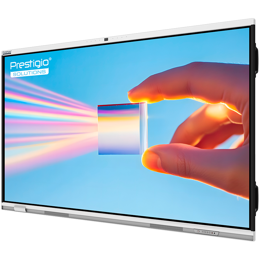 PRESTIGIO SOLUTIONS Multiboard 75'' Prism, Android 14, Google EDLA, AI Camera, 8/128GB, 50TP