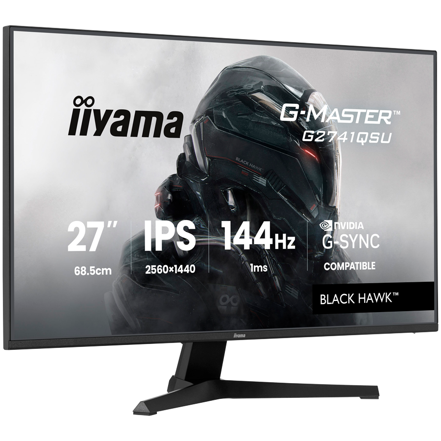 27 IPS Gaming, G-Master Black Hawk, G-SYNC Compatible, 2560x1440 144Hz, HDMI, DisplayPort, 1ms MPRT, Adaptive Sync, Speakers, USB 2x 2.0, Black Tuner