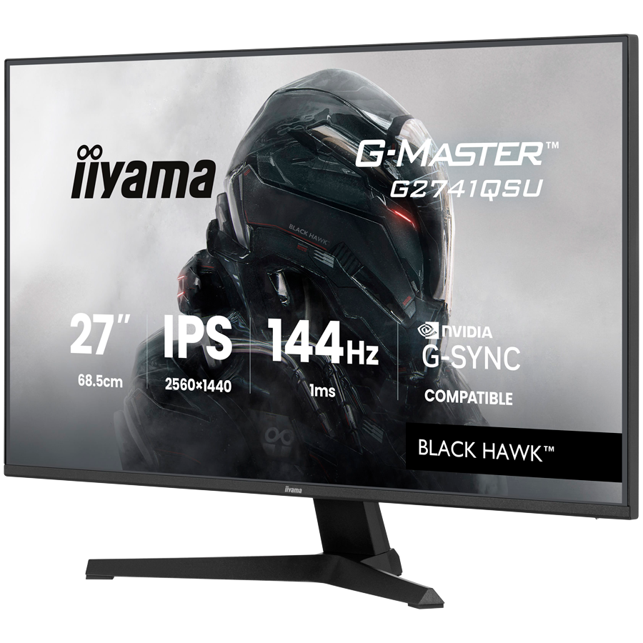 27 IPS Gaming, G-Master Black Hawk, G-SYNC Compatible, 2560x1440 144Hz, HDMI, DisplayPort, 1ms MPRT, Adaptive Sync, Speakers, USB 2x 2.0, Black Tuner