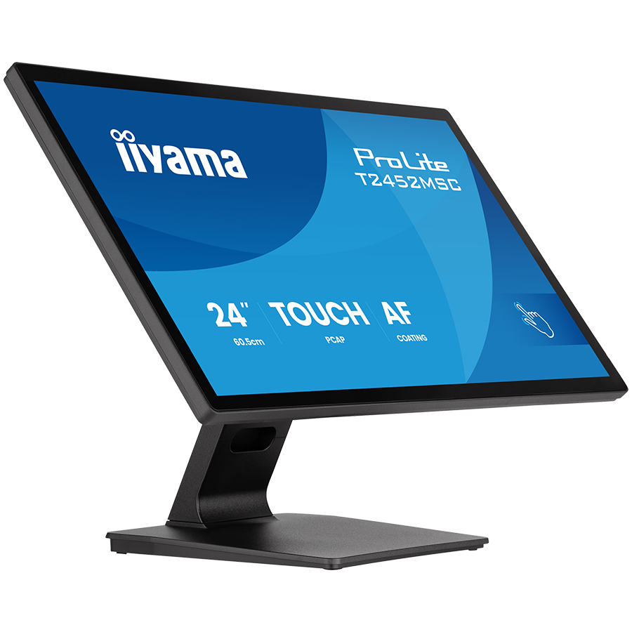 IIYAMA Monitor LED T2452MSC-B2 24" DeepContrast PCAP+ 10pt touchscreen 1920x1080 120Hz 400cd 5ms HDMI DP landscape, face-up tilt