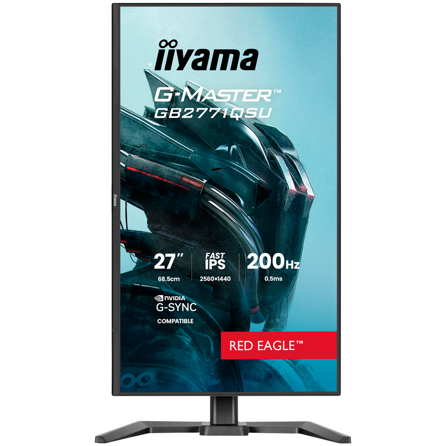 27  Fast IPS Gaming, G-Master Red Eagle, G-SYNC Compatible, 2560x1440 200Hz, 2x HDMI, DisplayPort, 0.5ms MPRT, Speakers, USB HUB 2x3.2 2xC, Black Tuner, 15cm Height Adj. Stand