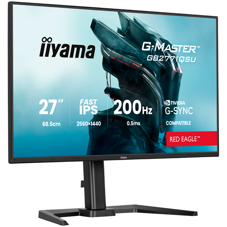 27  Fast IPS Gaming, G-Master Red Eagle, G-SYNC Compatible, 2560x1440 200Hz, 2x HDMI, DisplayPort, 0.5ms MPRT, Speakers, USB HUB 2x3.2 2xC, Black Tuner, 15cm Height Adj. Stand