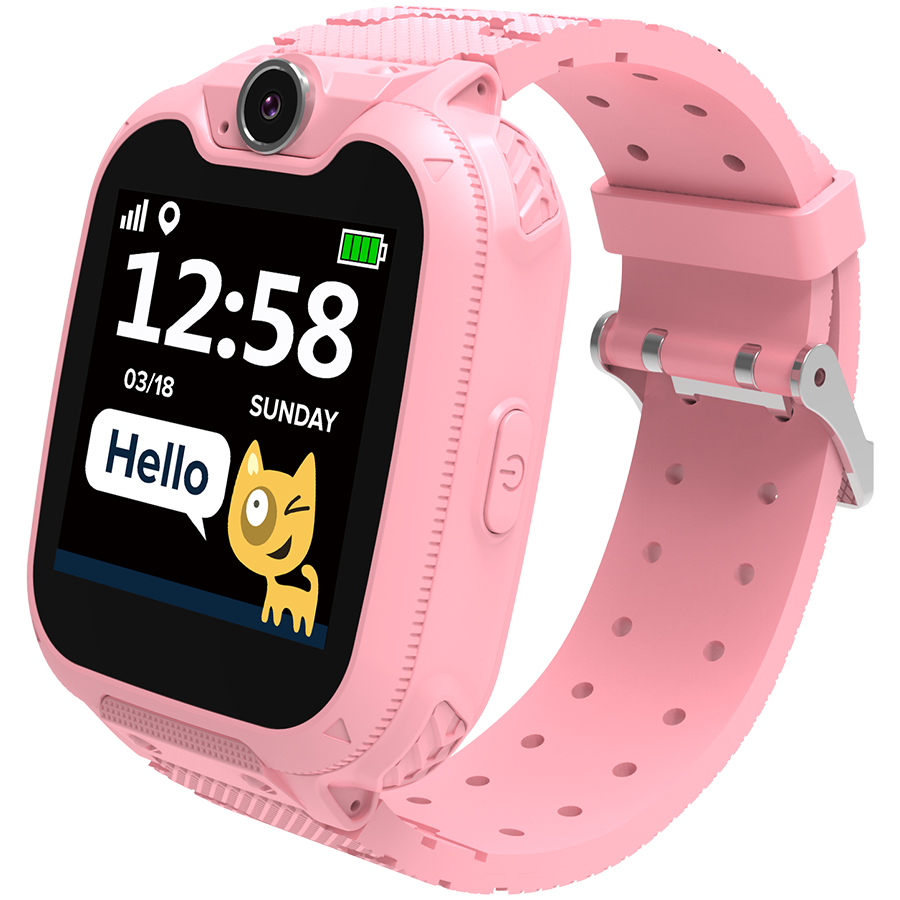 CANYON Tommy KW-31, Kids smartwatch, 1.54 inch colorful screen, Camera 0.3MP, Mirco SIM card, 32+32MB, GSM(850/900/1800/1900MHz), 7 games inside, 380mAh battery, compatibility with iOS and android, red, host: 54*42.6*13.6mm, strap: 230*20mm, 45g